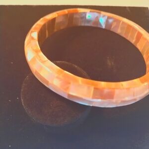 Pink Mother of Pearl Mosaic Bangle bracelet